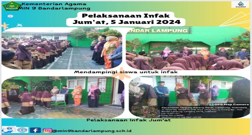 Pelaksanaan Infak Jum'at 5 Januari 2024