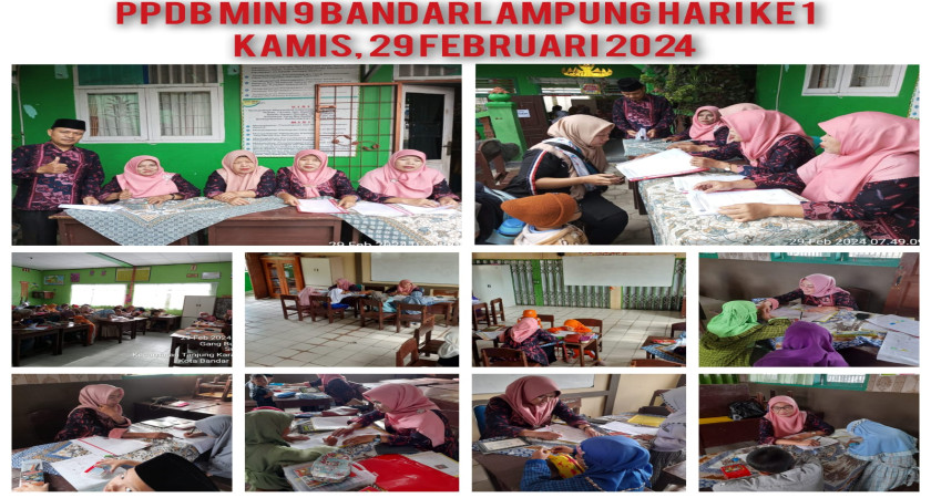 Penerimaan Peserta Didik Baru MIN 9 Bandarlampung Tahun Ajaran 2023 / 2024
