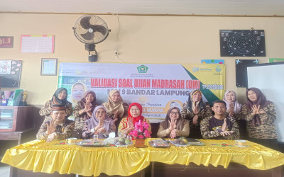 MIN 9 Bandar Lampung Matangkan Persiapan Ujian, Soal UM Divalidasi Bersama Pengawas Pembina